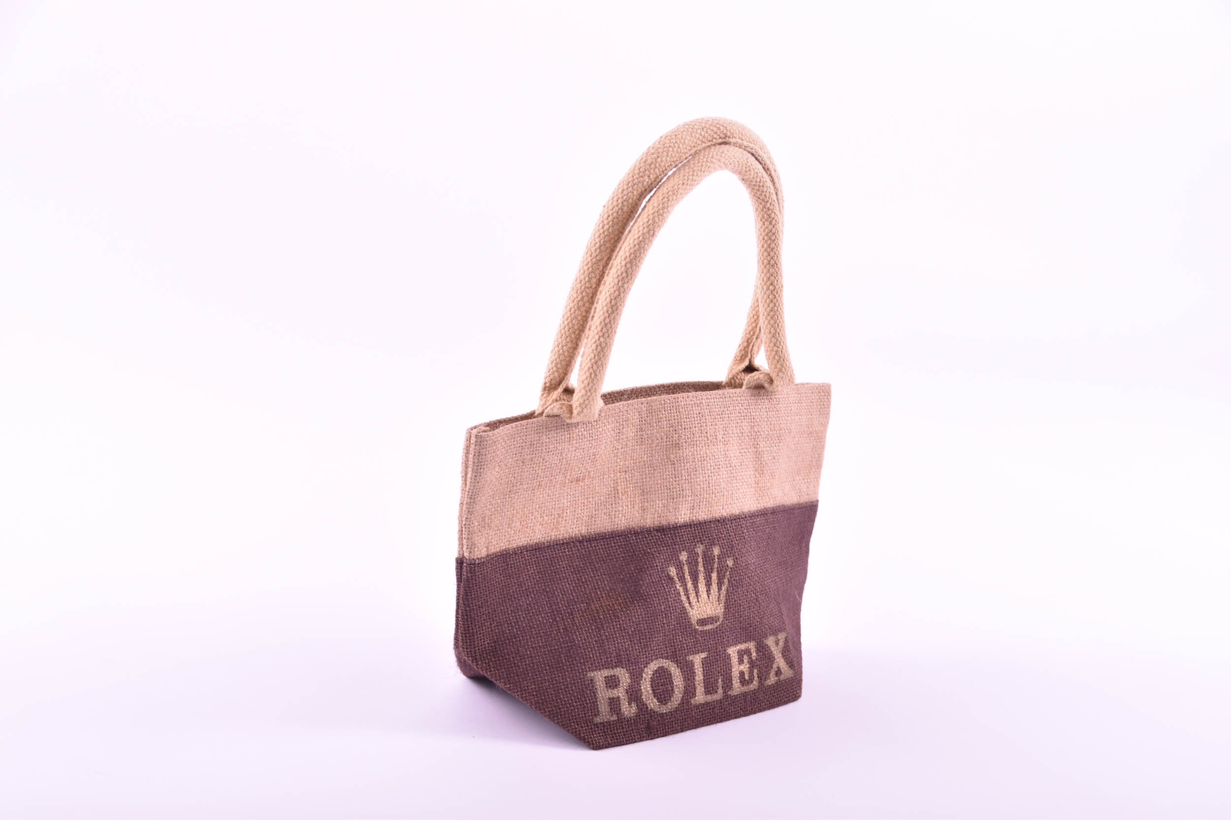 Jute bag with short handle